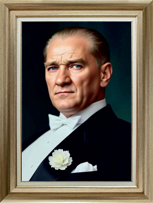 Işıklı - Işıksız Deri Atatürk Tablosu - CDT02001 - Görsel 2
